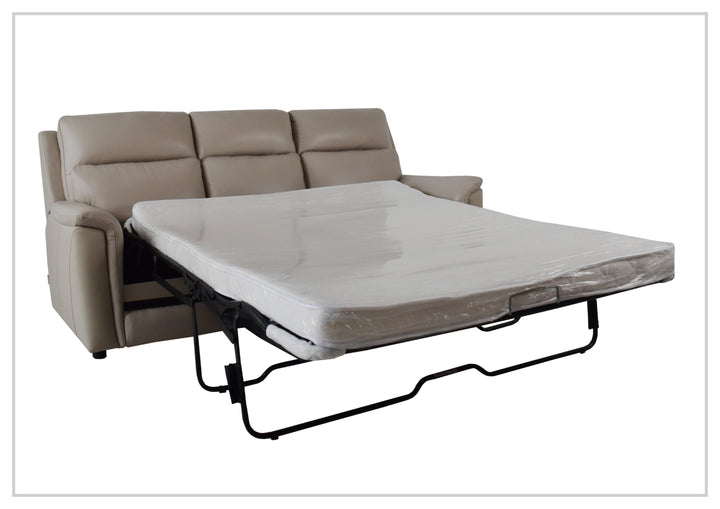 Klaussner Arvello Leather Match 3 Seater Queen Sleeper Sofa-Sofabed