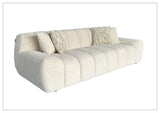 Klaussner Bellanzo Fabric Sofa with Deep Tufted Seats & Square Arms-SofaBed