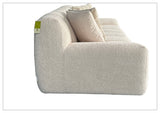 Klaussner Bellanzo Fabric Sofa with Deep Tufted Seats & Square Arms-SofaBed