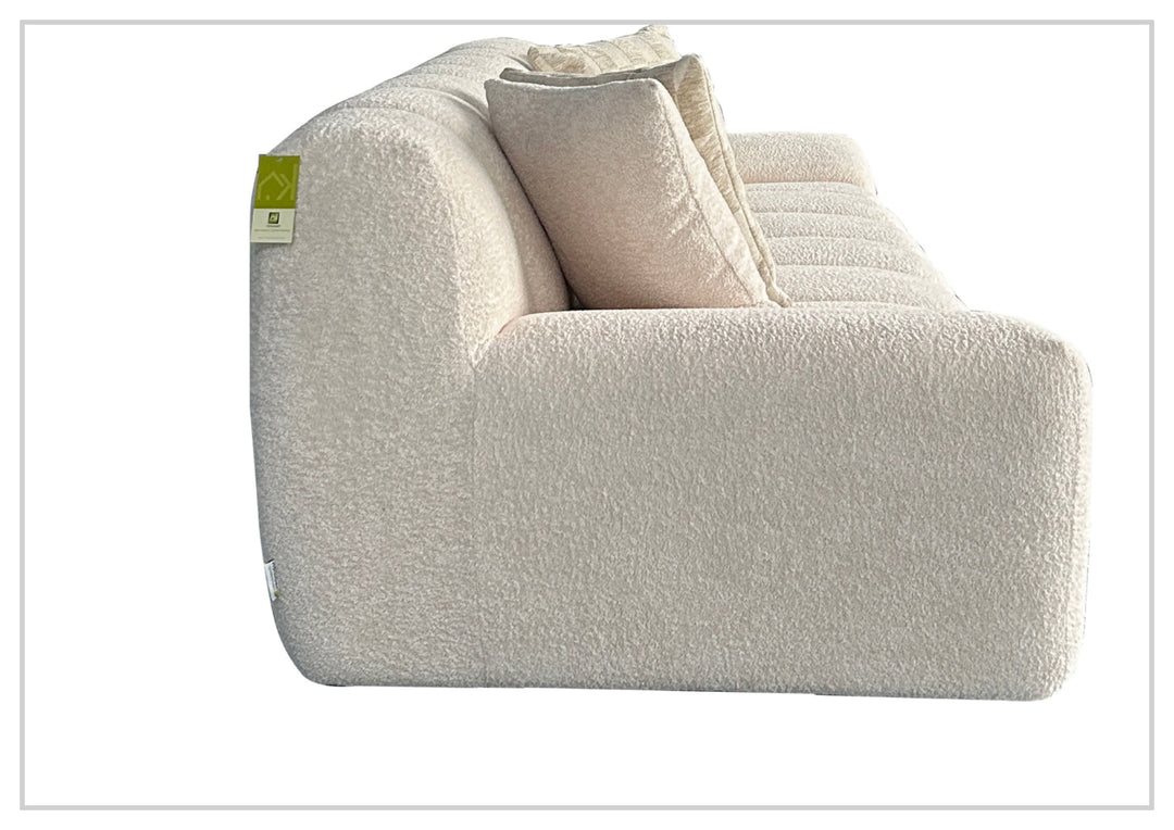 Klaussner Bellanzo Fabric Sofa with Deep Tufted Seats & Square Arms-SofaBed