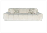 Klaussner Bellanzo Fabric Sofa with Deep Tufted Seats & Square Arms-SofaBed