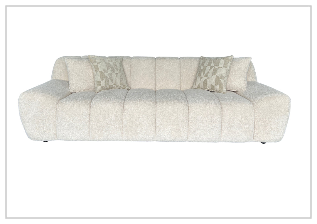 Klaussner Bellanzo Fabric Sofa with Deep Tufted Seats & Square Arms-SofaBed