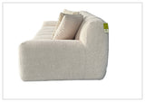 Klaussner Bellanzo Fabric Sofa with Deep Tufted Seats & Square Arms-SofaBed
