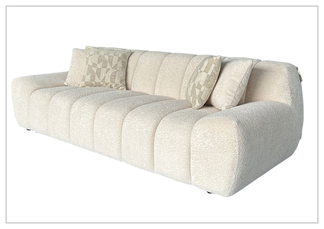 Klaussner Bellanzo Fabric Sofa with Deep Tufted Seats & Square Arms-SofaBed