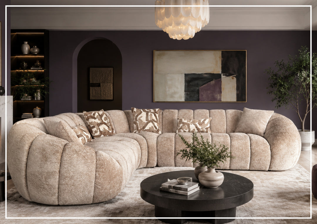 Klaussner Bellavero Fabric Sectional Sofa with Channel Tufted Seat-SofaBed