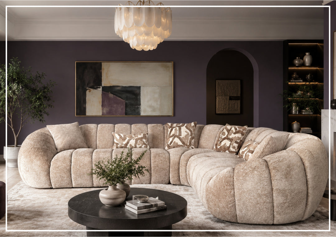 Klaussner Bellavero Fabric Sectional Sofa with Channel Tufted Seat-SofaBed