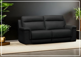 Klaussner Delano Black Power Recliner Sofa With USB Port-Sofabed
