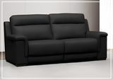 Klaussner Delano Black Power Recliner Sofa With USB Port-Sofabed