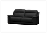Klaussner Delano Black Power Recliner Sofa With USB Port-Sofabed