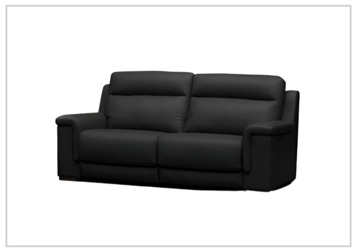 Klaussner Delano Black Power Recliner Sofa With USB Port-Sofabed