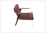 Eleganza Red Lounge Chair | Leather | Metal Legs | Klaussner-Sofabed