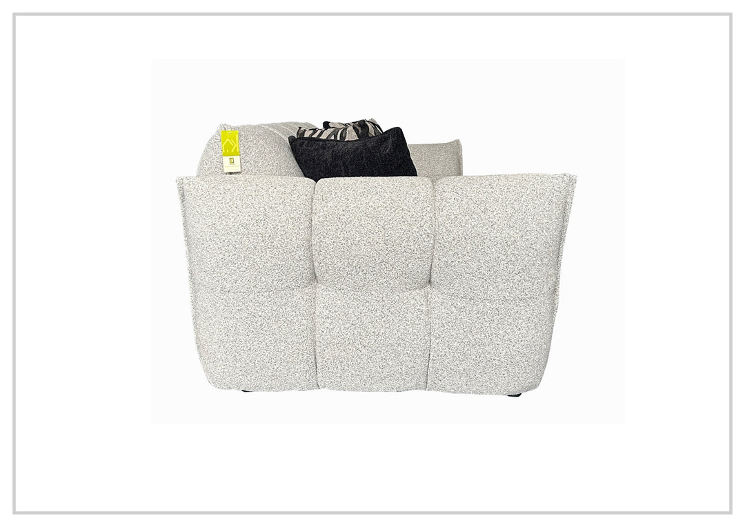 Klaussner Faviano Fabric Curved Chair with Soft Sculpted Arms-SofaBed