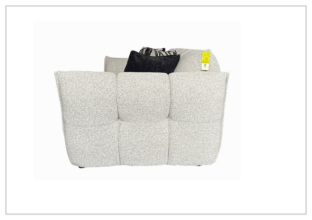 Klaussner Faviano Fabric Curved Chair with Soft Sculpted Arms-SofaBed