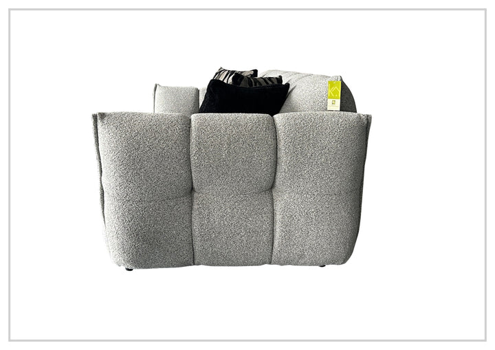 Klaussner Faviano Fabric Curved Chair with Soft Sculpted Arms-SofaBed