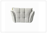 Klaussner Faviano Fabric Curved Chair with Soft Sculpted Arms-SofaBed