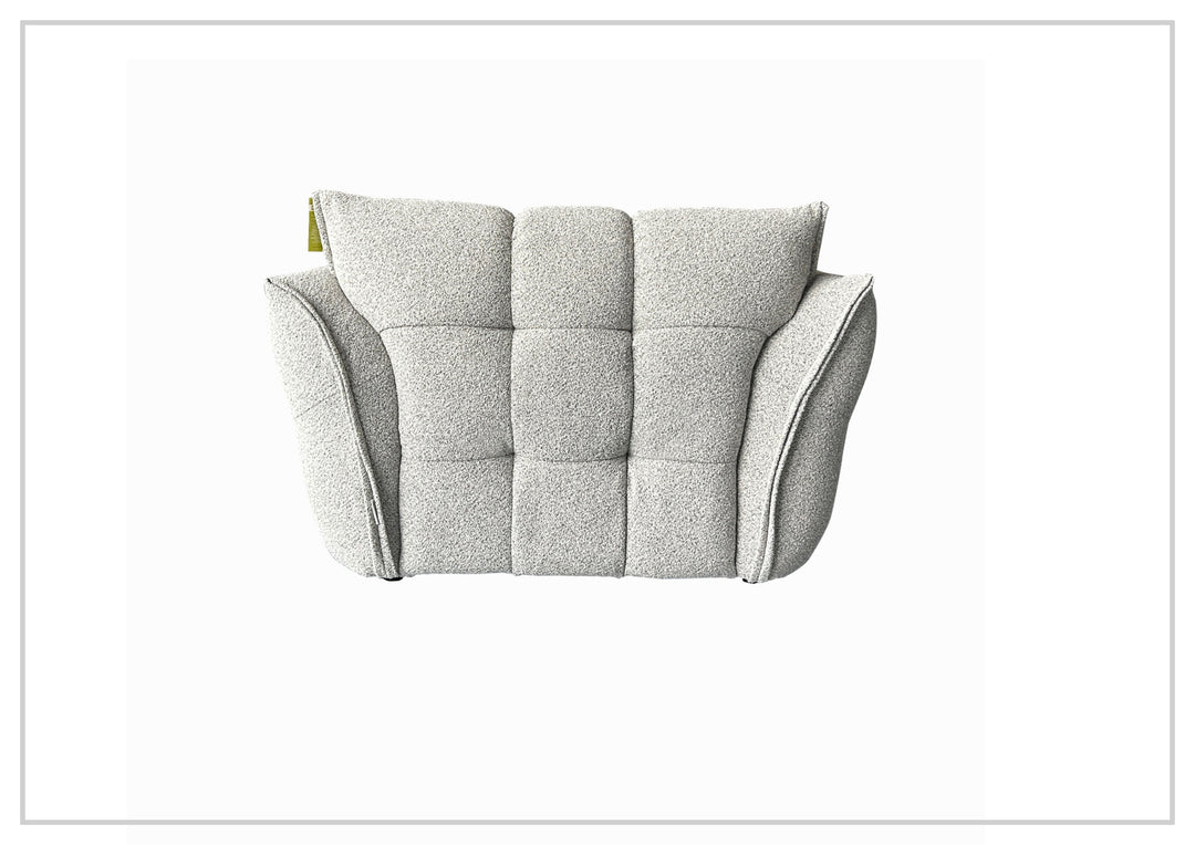 Klaussner Faviano Fabric Curved Chair with Soft Sculpted Arms-SofaBed