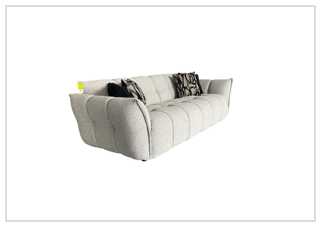 Klaussner Faviano Fabric Curved Sofa with Soft Sculpted Arms