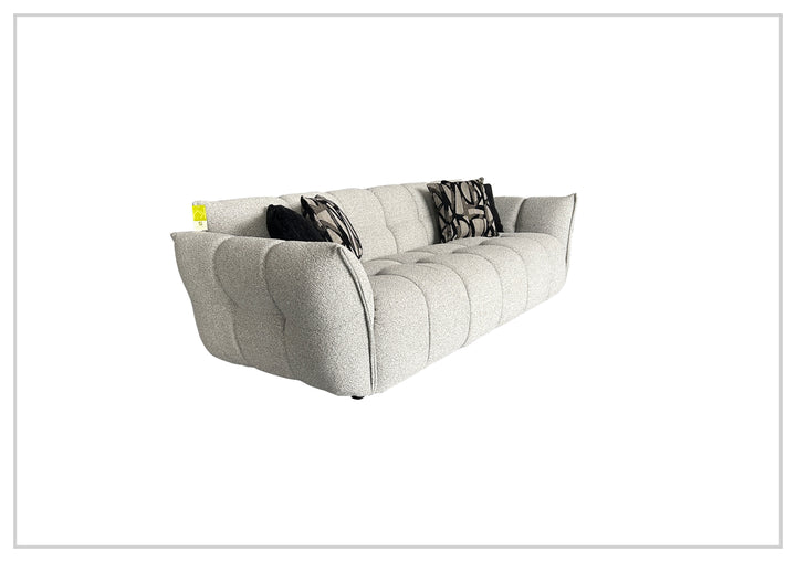 Klaussner Faviano Fabric Curved Sofa with Soft Sculpted Arms