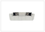 Klaussner Faviano Fabric Curved Sofa with Soft Sculpted Arms