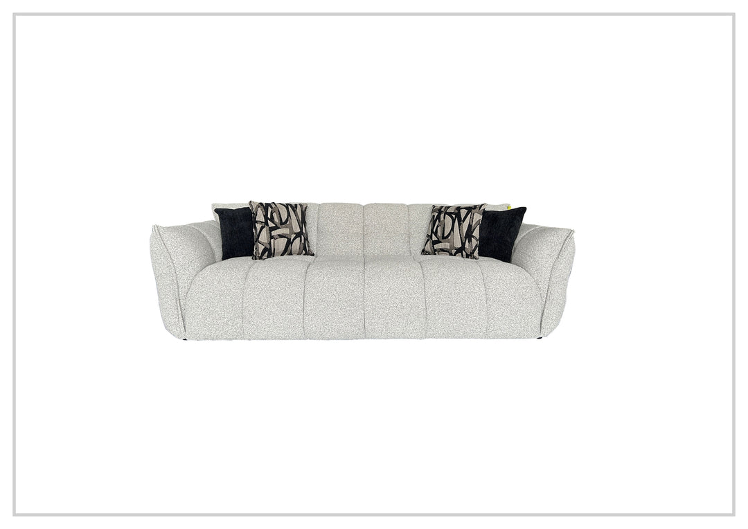 Klaussner Faviano Fabric Curved Sofa with Soft Sculpted Arms