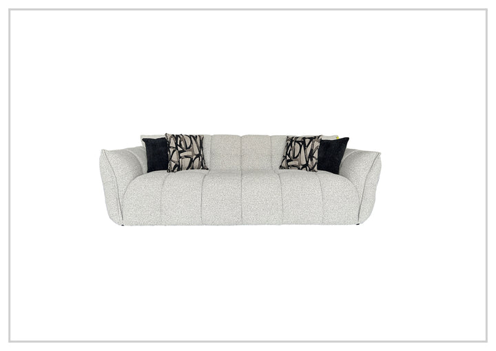 Klaussner Faviano Fabric Curved Sofa with Soft Sculpted Arms