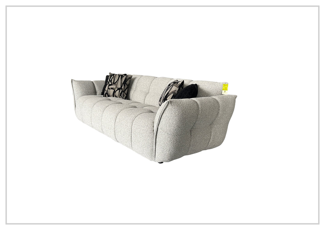 Klaussner Faviano Fabric Curved Sofa with Soft Sculpted Arms