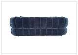 Klaussner Ferrara Fabric Channel Tufted Sofa with Round Arms-SofaBed
