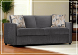 Klaussner Garrin Fabric Queen Sleeper with Track Arms-Sofabed