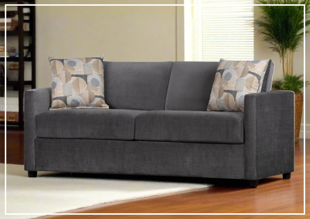 Klaussner Garrin Fabric Queen Sleeper with Track Arms-Sofabed