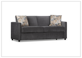 Klaussner Garrin Fabric Queen Sleeper with Track Arms-Sofabed