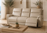 Klaussner Geneva Leather Match Power Reclining Living Room Set-Sofabed