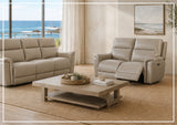 Klaussner Geneva Leather Match Power Reclining Living Room Set-Sofabed