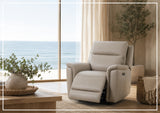 Klaussner Geneva Leather Match Power Reclining Living Room Set-Sofabed