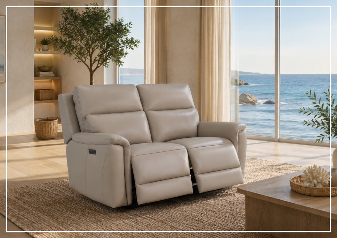 Klaussner Geneva Leather Match Power Reclining Living Room Set-Sofabed
