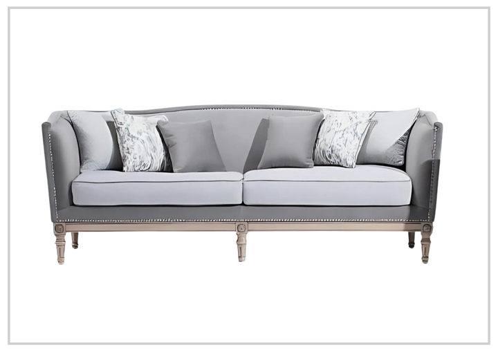 Klaussner Helios Three-Seater Sofa with Elegant Nailhead Trim-Sofabed