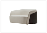 Klaussner Ivano Glossy Fabric Lounge Chair In Off-White
