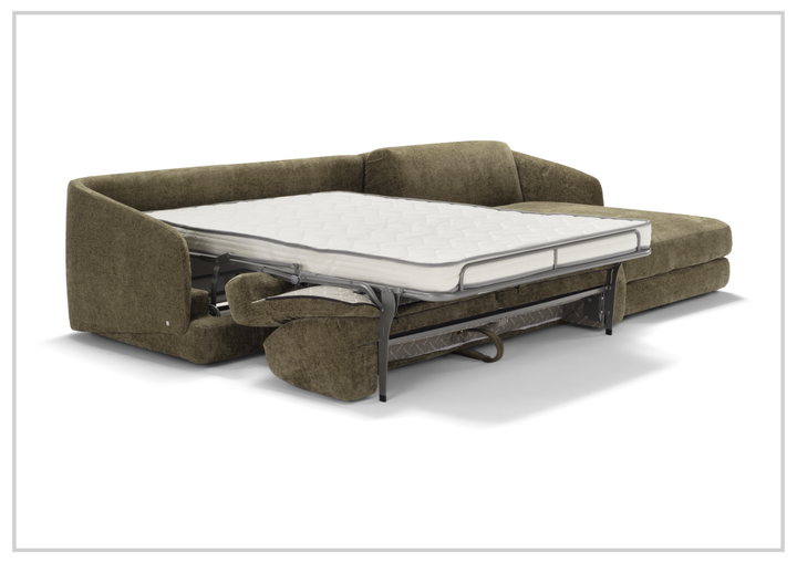 Klaussner Italia Cantico Sleeper with Chaise-Sofabed