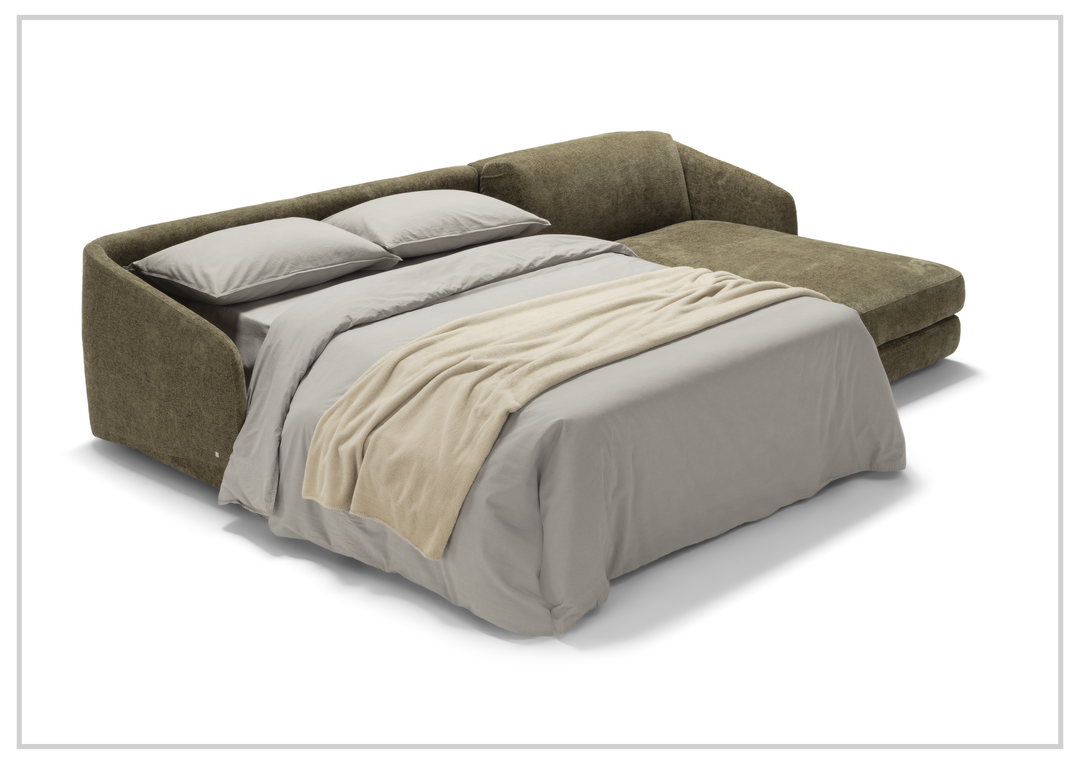 Klaussner Italia Cantico Sleeper with Chaise-Sofabed