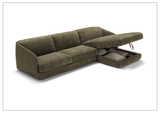 Klaussner Italia Cantico Sleeper with Chaise-Sofabed