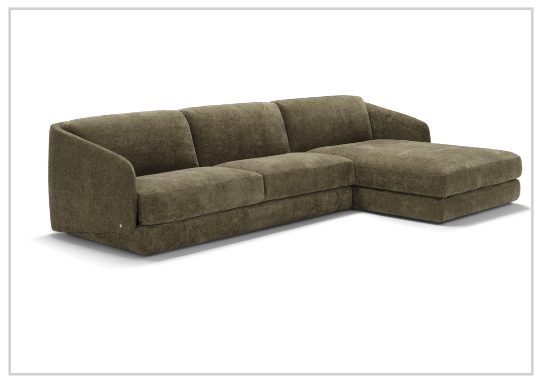 Klaussner Italia Cantico Sleeper with Chaise-Sofabed