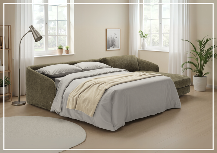 Klaussner Italia Cantico Sleeper with Chaise-Sofabed
