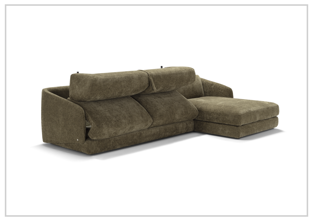 Klaussner Italia Cantico Sleeper with Chaise-Sofabed