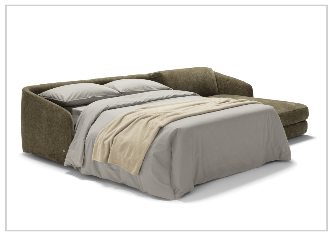 Klaussner Italia Cantico Sleeper with Chaise-Sofabed