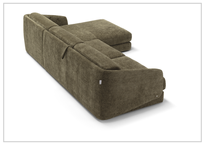 Klaussner Italia Cantico Sleeper with Chaise-Sofabed