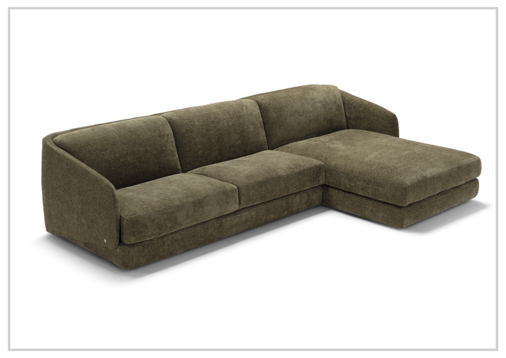 Klaussner Italia Cantico Sleeper with Chaise-Sofabed