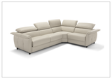 Klaussner Italia Morenza Leather Sectional Sleeper Sofa