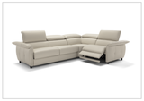 Klaussner Italia Morenza Leather Sectional Sleeper Sofa