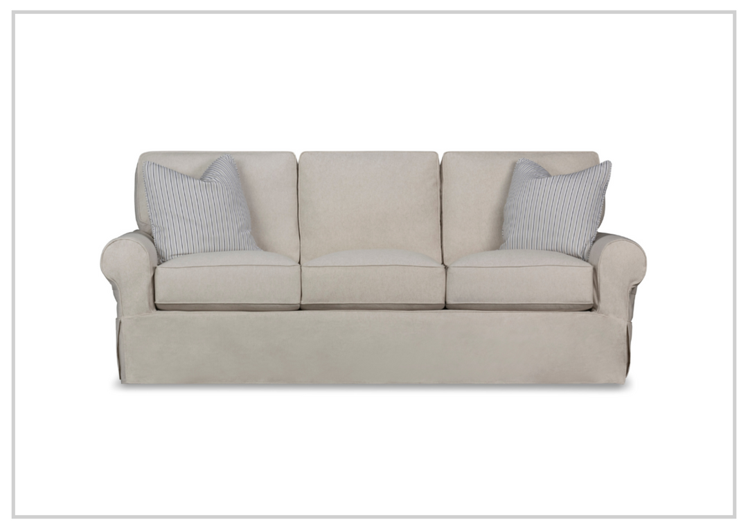 Klaussner Katelin Sofa Slipcover in John Linen Sepia-Sofabed