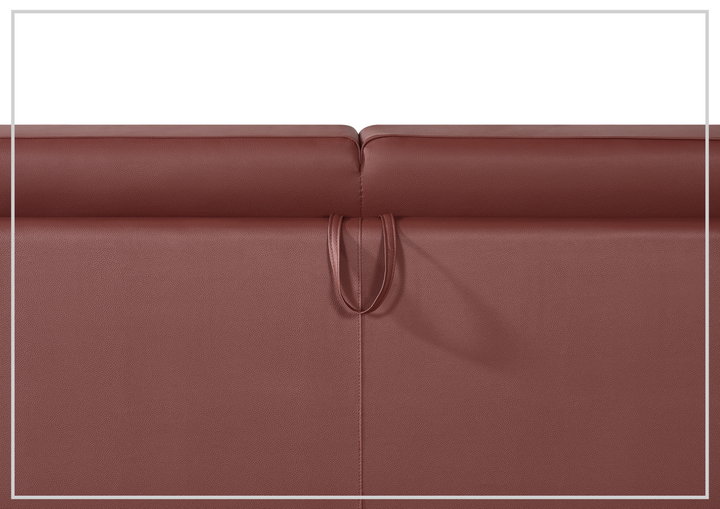 Gio Italia Leon Leather Queen Sleeper Sofa