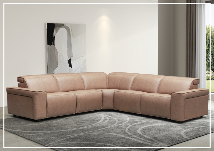 Klaussner Lorenzo 6 Pieces Power Recliner Sectional Sofa